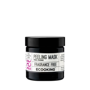 Delikatnie złuszczająca maska do twarzy z kwasami AHA, bezzapachowa, wegańska 50ml - Ecooking Peeling Mask