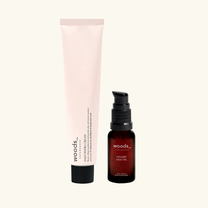 Czułe Nawilżenie zestaw Woods Daily Hydra cream + Vitamin Face Oil.png