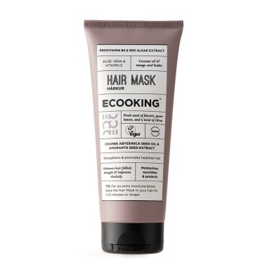 Regenerująca maska do włosów suchych i zniszczonych z olejem kokosowym i masłem mango, wegańska 200ml - Ecooking Hair Mask