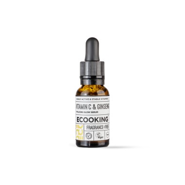 Rozświetlające serum antyoksydacyjne z witaminą C - Ecooking Vitamin C & Ginseng Serum