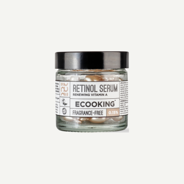 Ecooking Retinol Serum 0,15% – serum z retinolem na zmarszczki, przebarwienia i niedoskonałości, 60 kapsułek
