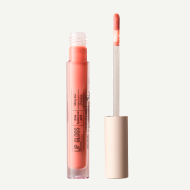 ECOOKING Lip Gloss 01 – nawilżający błyszczyk do ust z kwasem hialuronowym, Blush Nude, 3,5 g