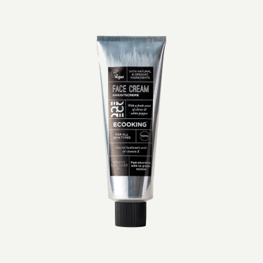 Nawilżający krem do twarzy i po goleniu dla mężczyzn o zapachu świeżej cytryny, naturalny, wegański -  Ecooking Men Facial Cream 50ml