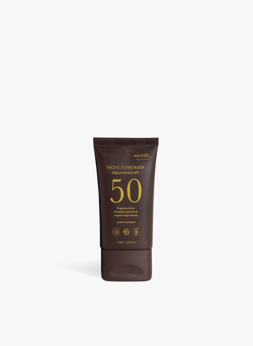Woods Copenhagen Facial_Sunscreen SPF 50, 50 ml