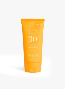 Lekki krem ochronny do ciała SPF 30, wodoodporny, wegański Woods_ Copenhagen Sun Body SPF 30, 150 ml